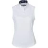 Dublin Womens Ria Sleeveless Competition Shirt - White / Navy