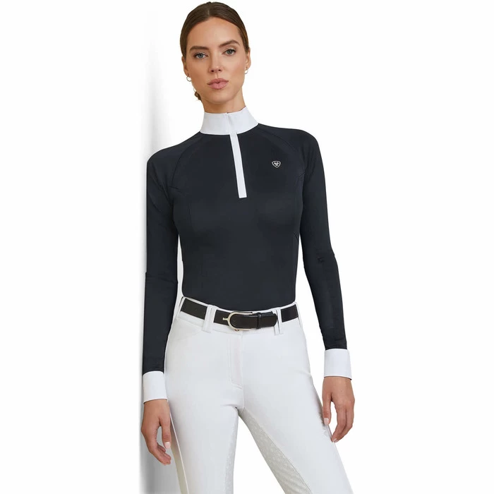 2023 Ariat Womens Sunstopper Pro 2.0 Show Shirt 10043603 - Show Navy / Ashton 3 2023 Ariat Womens Sunstopper Pro 2.0 Show Shirt 10043603 - Show Navy / Ashton