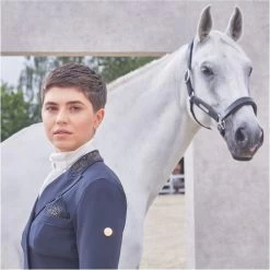 Pikeur Womens Lilien Pure Rose Show Jacket - Night Blue -Equestrian Products Store 1765 pik lifestyle main12.700x700