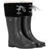 2022 Aigle Womens Polka Giboulee Fur Lined Boot 3756A - Noir -Equestrian Products Store 202120Aigle20Womens20Polka20Giboulee20Fur20Lined20Boot203756A20Noir front.700x700