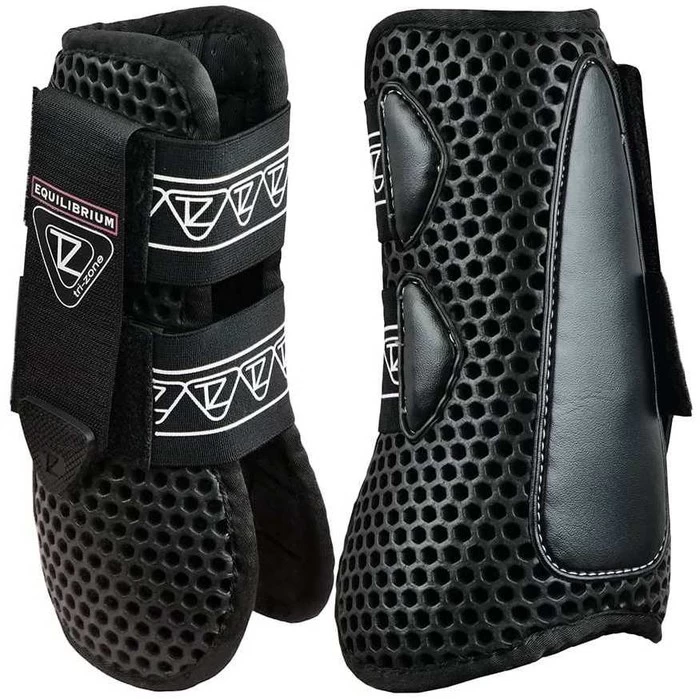 2022 Equilibrium Tri-Zone Open Fronted Tendon Boots 2885 - Black Colour Black 3 2022 Equilibrium Tri-Zone Open Fronted Tendon Boots 2885 - Black Colour Black