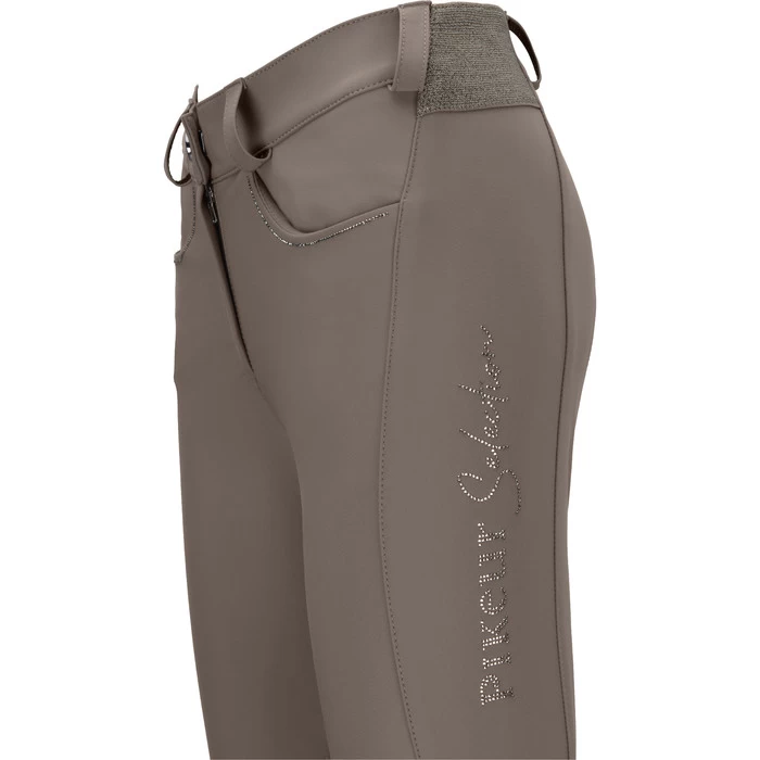2021 Pikeur Womens Nia Selection Grip Breeches 1432 - Taupe Colour Taupe 5 2021 Pikeur Womens Nia Selection Grip Breeches 1432 - Taupe Colour Taupe - Image 3