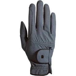2023 Roeckl Roeck-Grip Riding Gloves 3301-208 - Anthracite Colour Anthracite