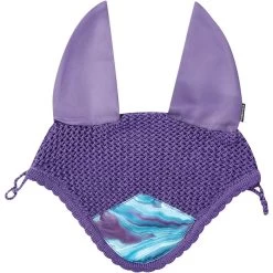 2022 Weatherbeeta Prime Marble Ear Bonnet 1008704 - Purple Swirl Colour Purple Swirl