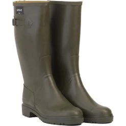 2023 Aigle Mens Cessac Wellington Boots 364576 - Kaki