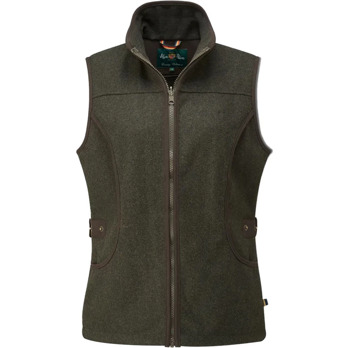 2022 Alan Paine Womens Berwick Waistcoat BERLSWC - Dark Olive 3 2022 Alan Paine Womens Berwick Waistcoat BERLSWC - Dark Olive