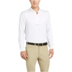 2022 Ariat Mens Long Sleeve Tek Show Shirt 10035393 - White