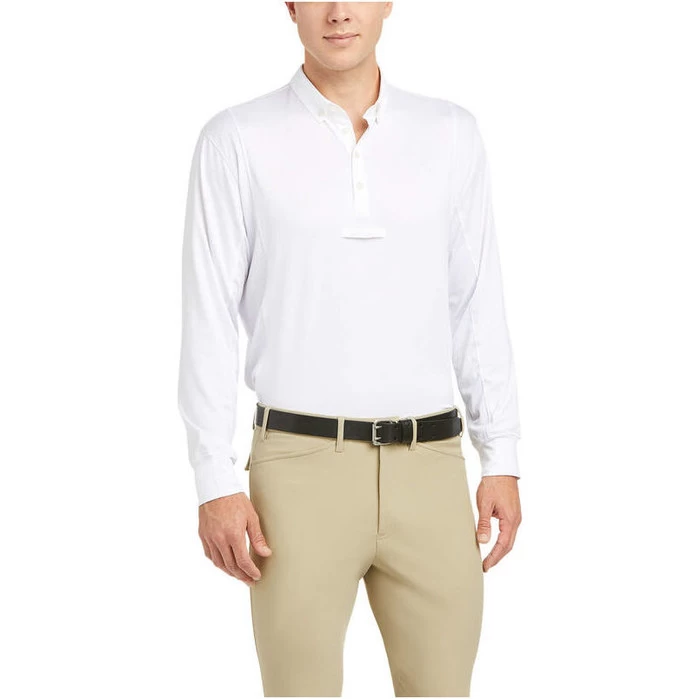 2022 Ariat Mens Long Sleeve Tek Show Shirt 10035393 - White 3 2022 Ariat Mens Long Sleeve Tek Show Shirt 10035393 - White