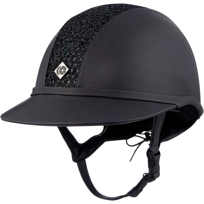 2022 Charles Owen SP8 Plus Leather Look Sparkly Helmet SP8PLUS2022 - Navy Colour Navy 3 2022 Charles Owen SP8 Plus Leather Look Sparkly Helmet SP8PLUS2022 - Navy Colour Navy