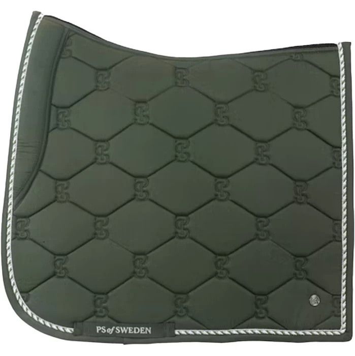 2022 PS Of Sweden Signature Dressage Cotton Saddle Pad 1110-022 - Forest Green 3 2022 PS Of Sweden Signature Dressage Cotton Saddle Pad 1110-022 - Forest Green