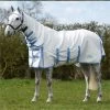 2022 Weatherbeeta Sweet Itch Shield Combo Neck 1006209 - White / Blue
