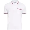 2023 Alan Paine Mens Shoreham Pique Polo Shirt LS1801 - White Colour White