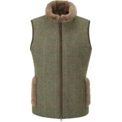 2023 Alan Paine Womens Combrook Tweed Gilet COMLGIL - Heath