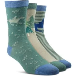 2023 Ariat Novelty Crew Socks 10047395 - Purity / Arctic Horses