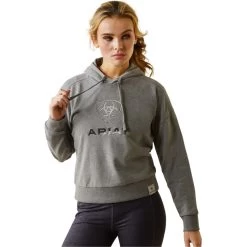 2023 Ariat Womens Just Hoodie 10043443 - Heather Grey