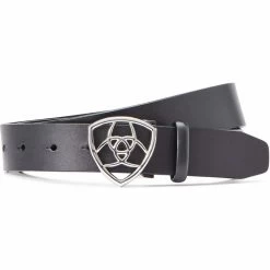 2023 Ariat Womens The Shield Belt 10043947 - Black Colour Black