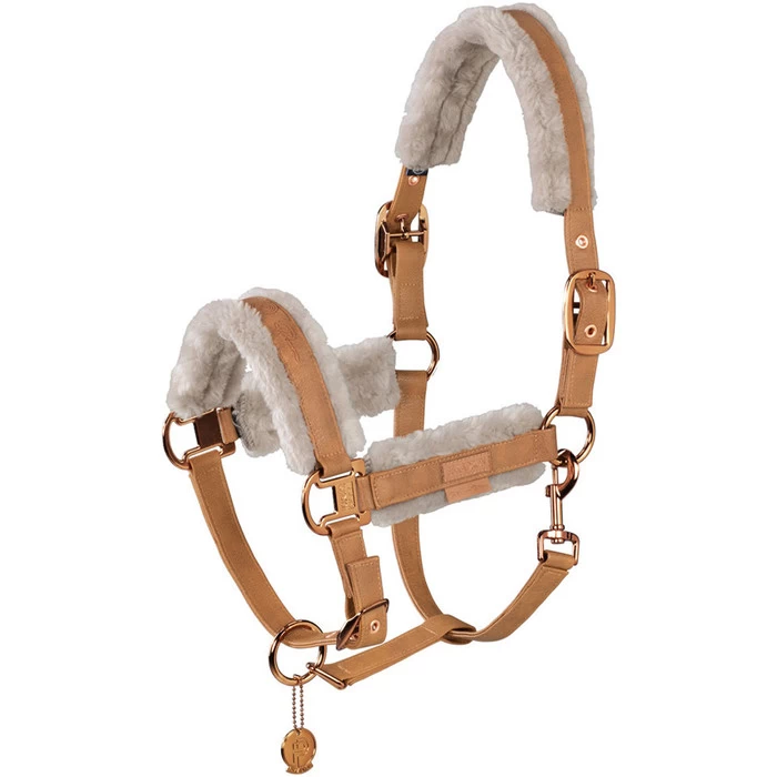 2023 Eskadron Platinum Double Pin Metallic Faux Leather Headcollar 420839851641 - Cognac 3 2023 Eskadron Platinum Double Pin Metallic Faux Leather Headcollar 420839851641 - Cognac