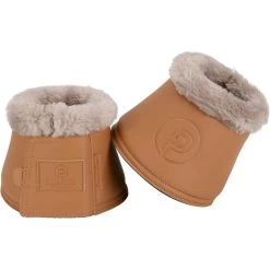 2023 Eskadron Platinum Faux Leather Bell Boots 672039853290 - Cognac Colour Cognac