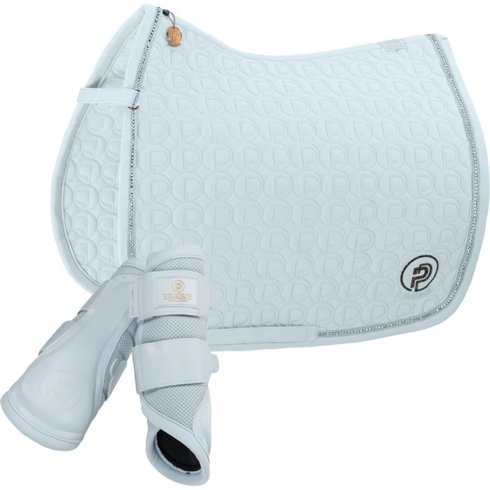 2023 Eskadron Platinum Softshell Saddle Cloth & Mesh Tendon Boots Bundle ESPB1 - Powder Blue 3 2023 Eskadron Platinum Softshell Saddle Cloth & Mesh Tendon Boots Bundle ESPB1 - Powder Blue
