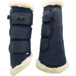 2023 HV Polo Nina Dressage Brushing Boots 2802093401 - Navy
