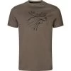 2023 Harkila Mens Graphic T-Shirt 2 Pack 1601049 - Brown Granite / Phantom