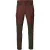 2023 Harkila Mens Scandinavian Trousers 110127807 - Bloodstone Red / Shadow Brown Colour Shadow Brown/Bloodstone Red