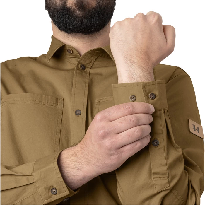2023 Harkila Mens Trym Skjorte Long Sleeve Shirt 140113653 - Antique Sand 5 2023 Harkila Mens Trym Skjorte Long Sleeve Shirt 140113653 - Antique Sand - Image 3