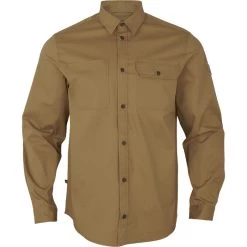 2023 Harkila Mens Trym Skjorte Long Sleeve Shirt 140113653 - Antique Sand