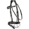 2023 Henry James Saddlery Comfort Flash Bridle HJ-BR-02 - Black Colour Black