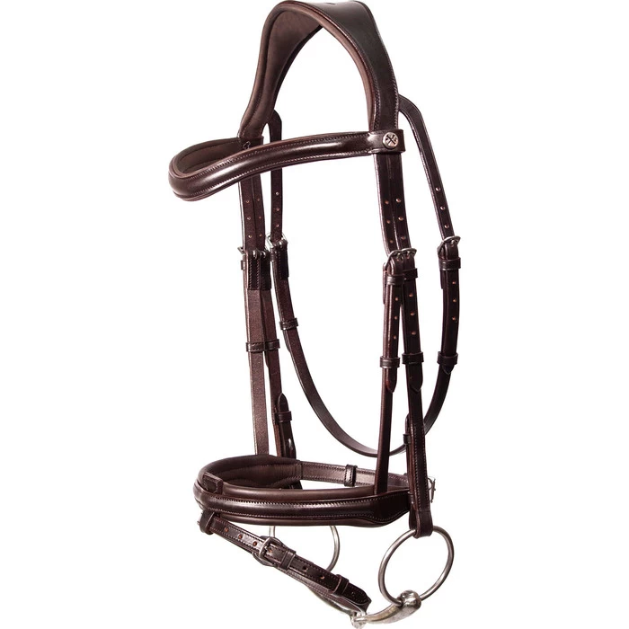 2023 Henry James Saddlery Comfort Flash Bridle HJ-BR-02 - Havana Brown Colour Havana Brown 3 2023 Henry James Saddlery Comfort Flash Bridle HJ-BR-02 - Havana Brown Colour Havana Brown