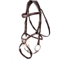 2023 Henry James Saddlery Mexican Grackle Bridle HJ-BR-05 - Havana Brown