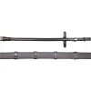 2023 Henry James Saddlery Xtreme Eventer Hybrid Rubber Reins With Leather Stoppers RR7 - Black Colour Black