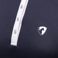 2023 Hy Equestrian Womens Sophia Sleeveless Show Shirt 3666 - Rich Navy -Equestrian Products Store 202320Hy20Equestrian20Womens20Sophia20Sleeveless20Show20Shirt20366620 20Rich20navy20Close20Up.700x700