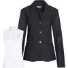 2023 Imperial Riding Womens Air Mesh Brilliant Competition Blazer & Triumph Sleeveless Competition Top CBCT24 - Black / White