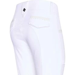 2023 Imperial Riding Womens Diva Capone Full Grip Competition Riding Breeches KL4123003 - White Colour White -Equestrian Products Store 202320Imperial20Riding20Womens20Diva20Capone20Full20Grip20Riding20Breeches20KL412300320 20White20Close20Up.700x700
