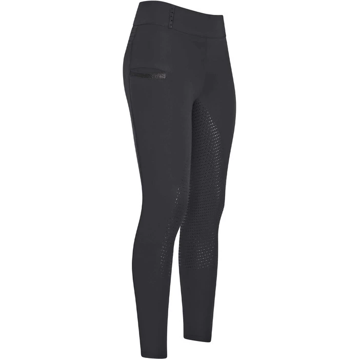 2023 Imperial Riding Womens Shiny Sparks Full Grip Riding Tights KL44322008 - Black Colour Black 3 2023 Imperial Riding Womens Shiny Sparks Full Grip Riding Tights KL44322008 - Black Colour Black
