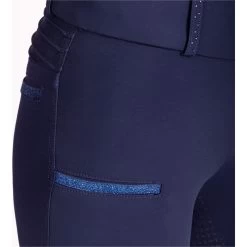 2023 Imperial Riding Womens Shiny Sparks Full Grip Riding Tights KL44322008 - Navy Colour Navy -Equestrian Products Store 202320Imperial20Riding20Womens20Shiny20Sparks20Full20Grip20Riding20Tights20KL4432200820 20Navy20Close20Up203.700x700