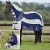 2023 Weatherbeeta Breeze Fly Rug With FREE Fly Mask WFRFM1 - White / Navy