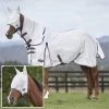 2023 Weatherbeeta Comfitec Essential Fly Rug With FREE Fly Mask WFRFM2 - Grey / White / Maroon