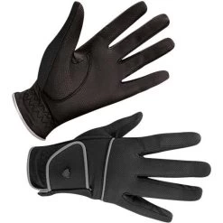 2023 Woof Wear Womens Vision Riding Glove WG0124-BKBK - Black Colour Black