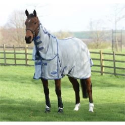 WeatherBeeta ComFiTec Airflow II Detach-A-Neck Rug - Grey / Blue