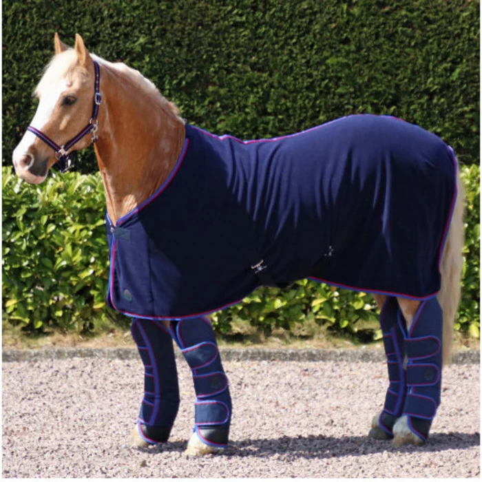 Hy Equestrian Signature Fleece Rug - Navy 3 Hy Equestrian Signature Fleece Rug - Navy