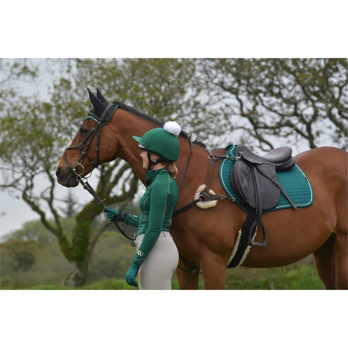 2022 Woof Wear Dressage Saddle Cloth WS0002 - British Racing Green Colour British Racing Green 4 2022 Woof Wear Dressage Saddle Cloth WS0002 - British Racing Green Colour British Racing Green - Image 2