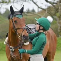 2022 Woof Wear Fly Veil WS0010 - British Racing Green Colour British Racing Green -Equestrian Products Store 2855 DSC 0120.700x700