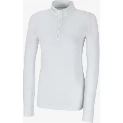 2022 Pikeur Womens Elonie Long Sleeve Competition Shirt 131100 241 010 - White