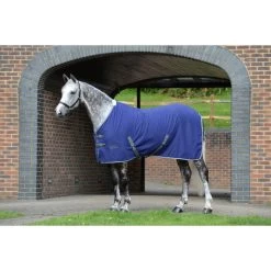 2022 Weatherbeeta Cotton Show Sheet II Standard Neck 1007764001 - Dark Blue / Grey / White -Equestrian Products Store 3972 1007764000 DARKBLUEGREYWHITE WB CTN SHT STD Image2 Null Hero.700x700