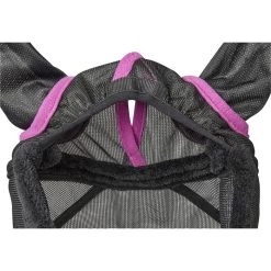 2022 Weatherbeeta Comfitec Deluxe Durable Mesh Mask With Ears And Tassels 1009572002 - Black / Purple -Equestrian Products Store 3990 1009431000 BLACKPURPLE WB COMFITEC FLYMASK DETAIL Image Null Hero.700x700