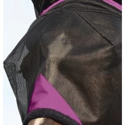 2022 Weatherbeeta Comfitec Deluxe Durable Mesh Mask With Ears And Tassels 1009572002 - Black / Purple -Equestrian Products Store 3990 Durable20mesh.700x700