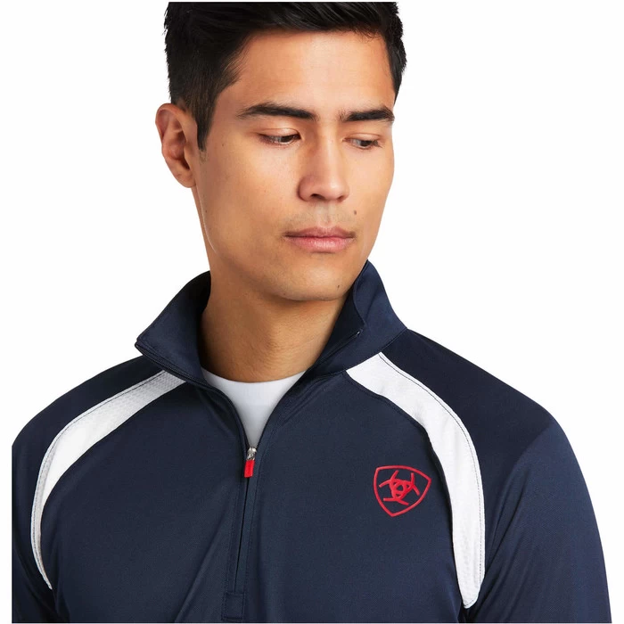 2022 Ariat Mens Sunstopper 1/4 Zip Baselayer 10039183 - Team 6 2022 Ariat Mens Sunstopper 1/4 Zip Baselayer 10039183 - Team - Image 4