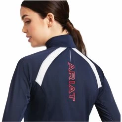 Ariat Womens Sunstopper 2.0 1/4 Zip Baselayer 10030429 - Team Colour Team -Equestrian Products Store 4121 Ariat20Womens20Sunstopper20Zip20Baselayer201003918420 20Team204.700x700